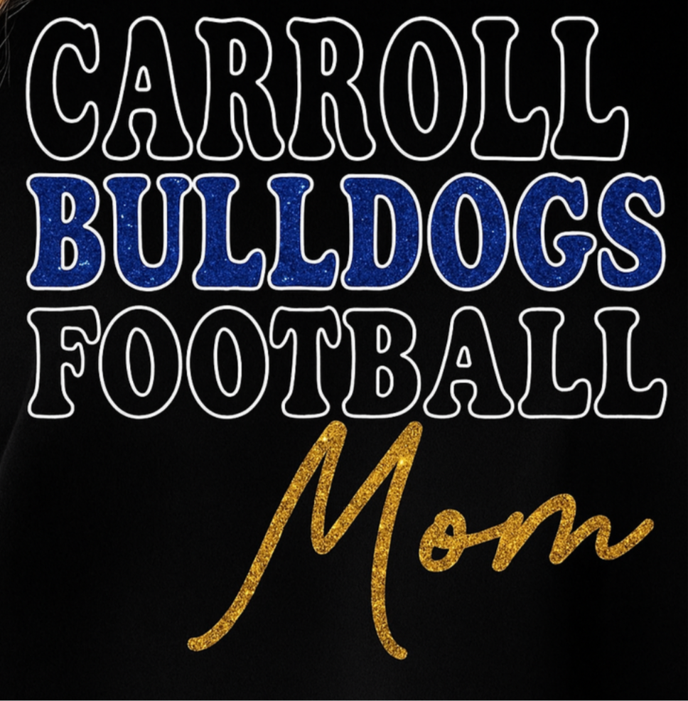 Carroll Football Mom(black)