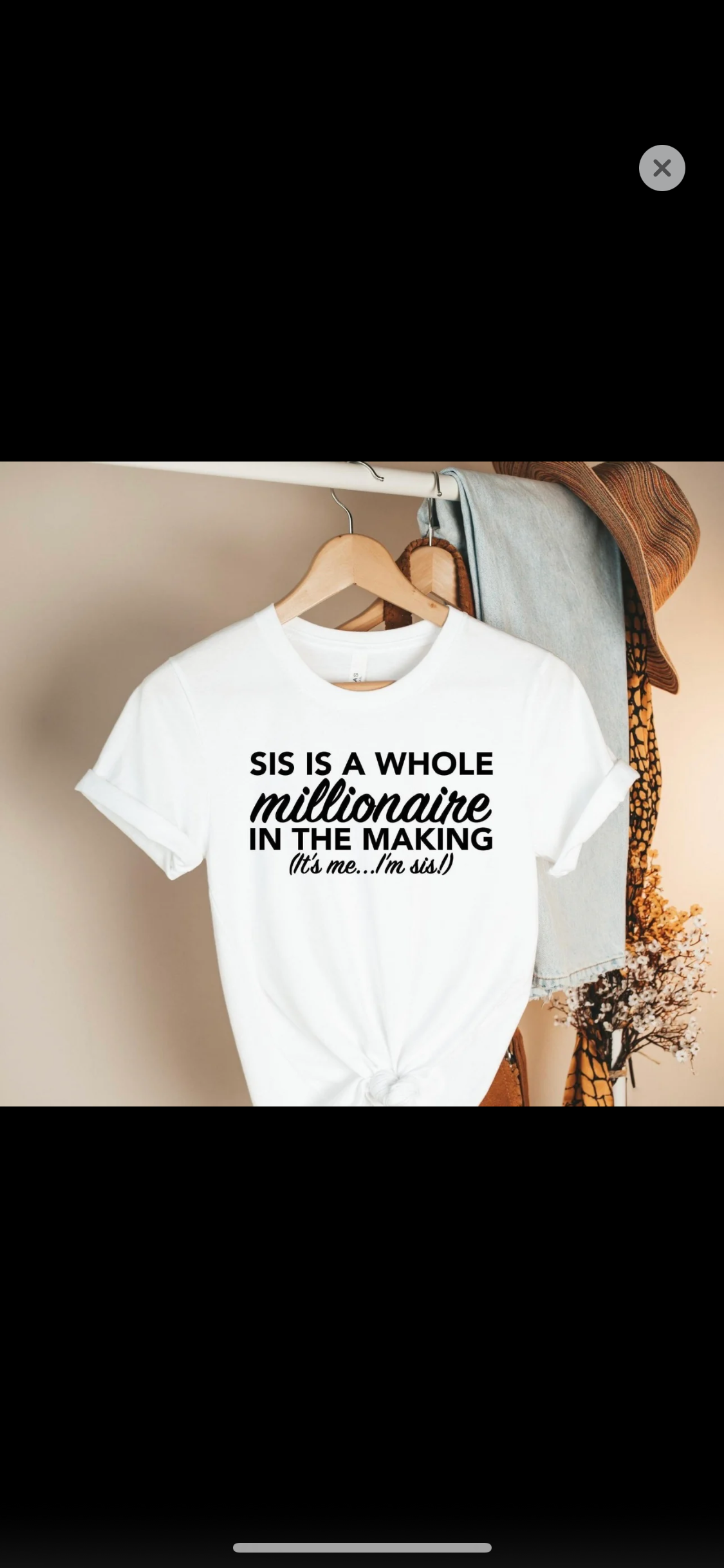 Sis is a whole Millionaire