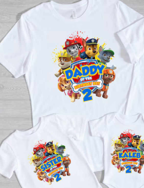 Custom Paw Patrol Birthday Designs
