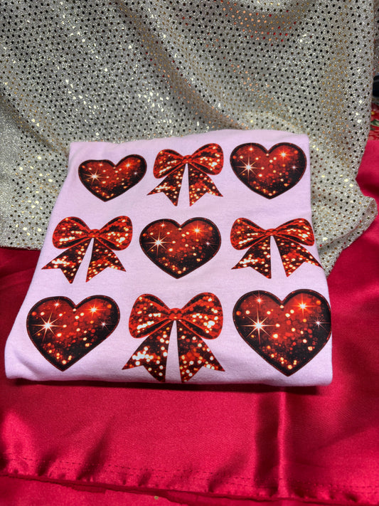 Red Hearts and Bows Coquette