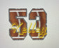 Carroll Bulldogs Football Mama (white)